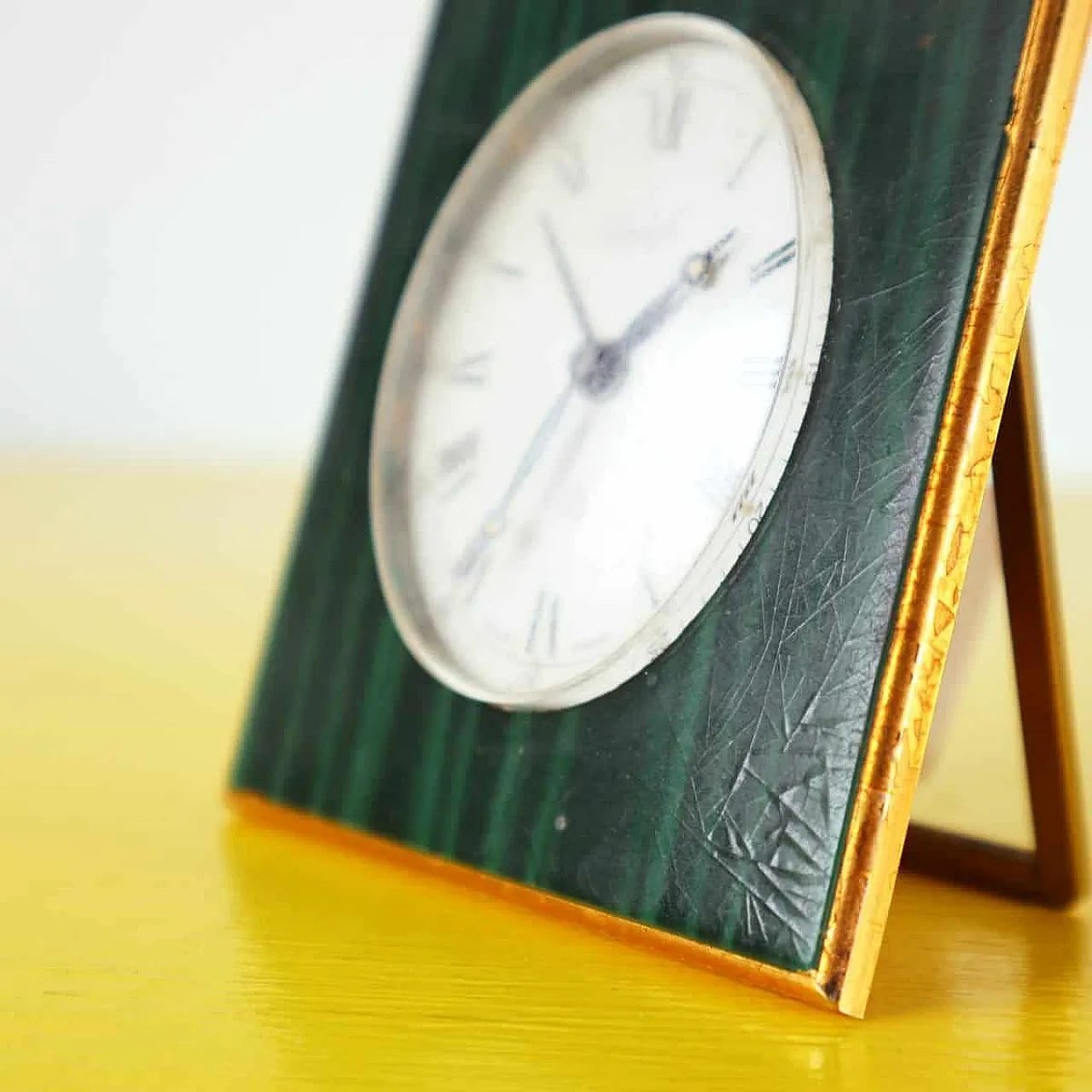 Chrome-plated table clock, 1970s 3