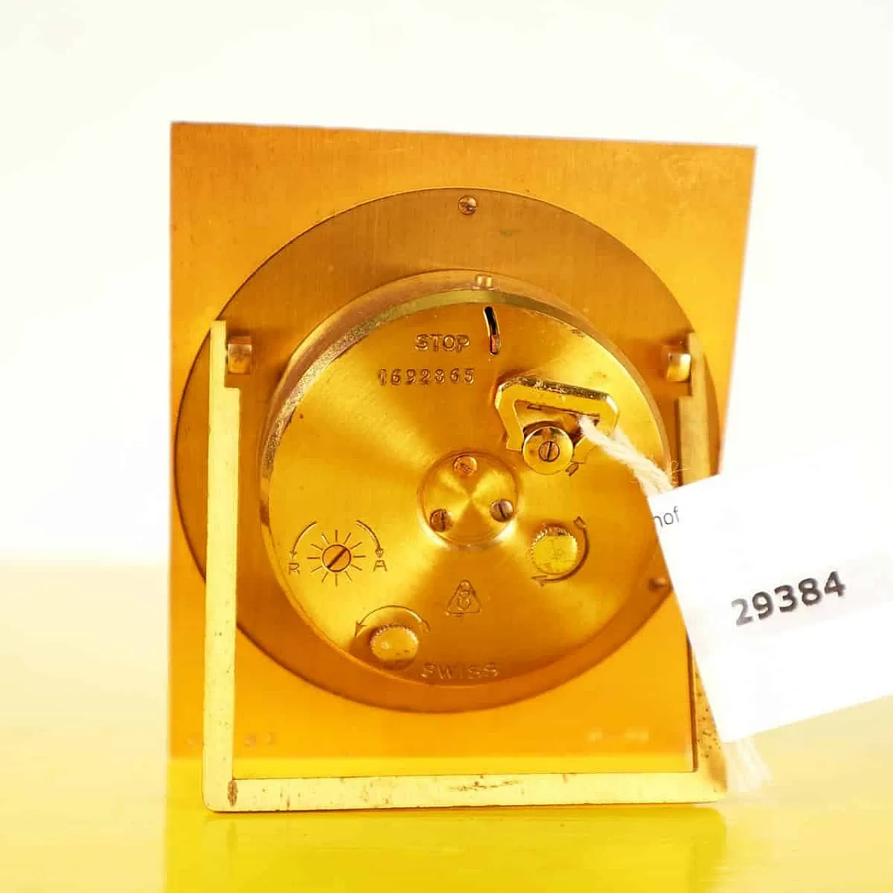 Chrome-plated table clock, 1970s 5