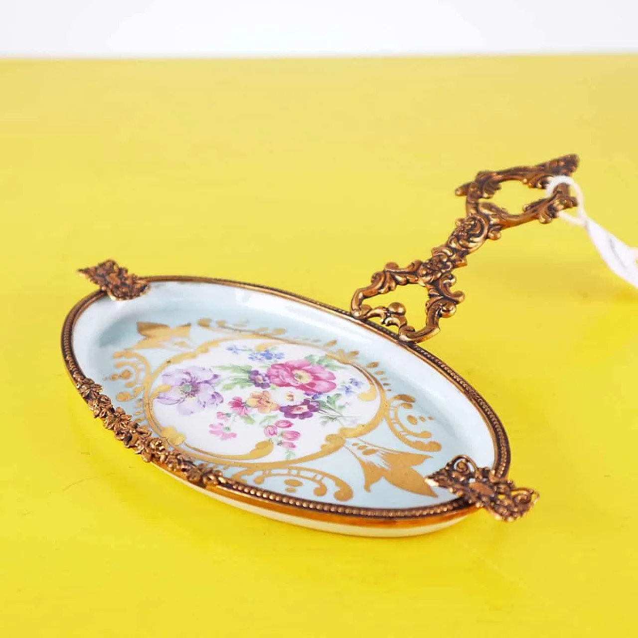 Limoges Ceramic Ashtray with Handle 1