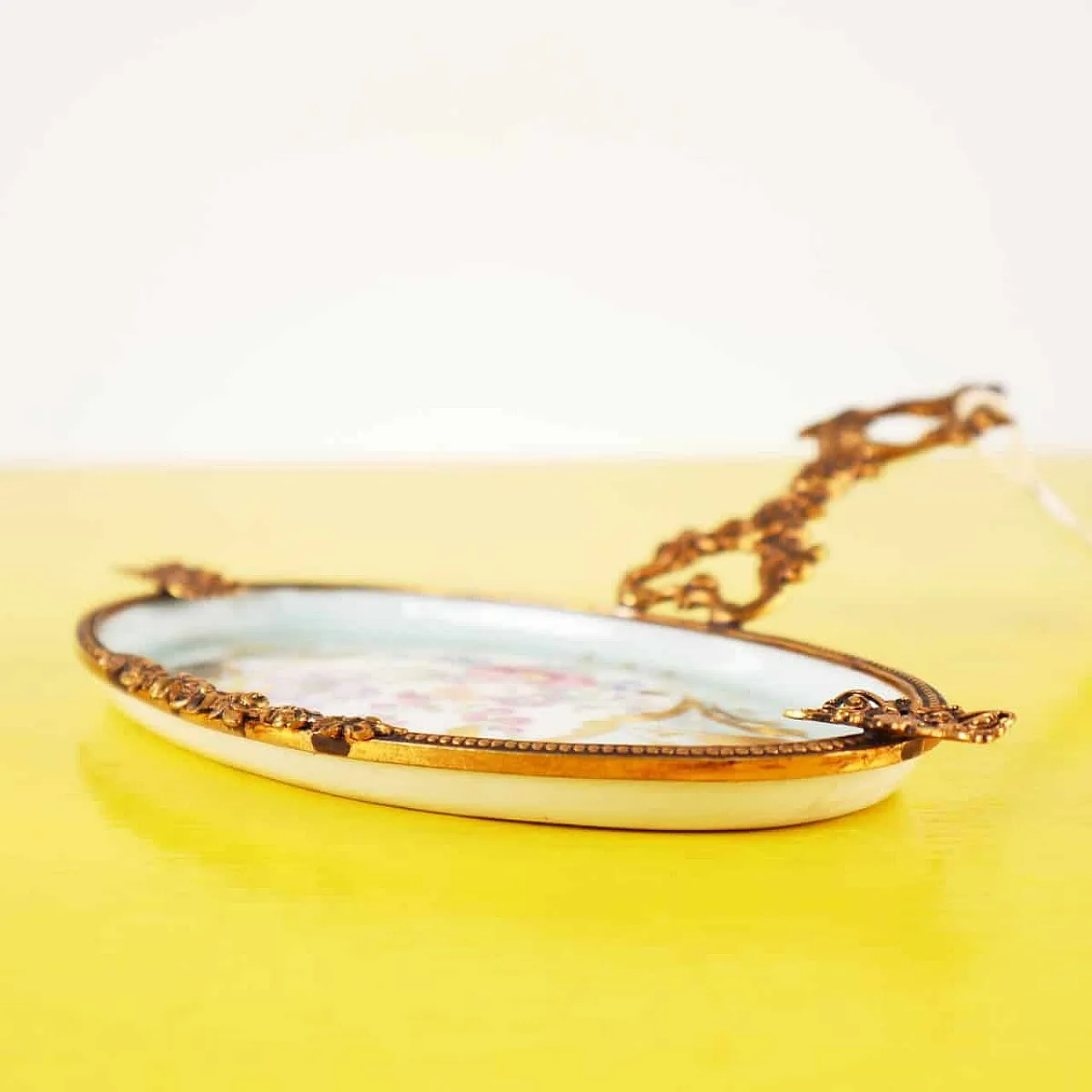 Limoges Ceramic Ashtray with Handle 2