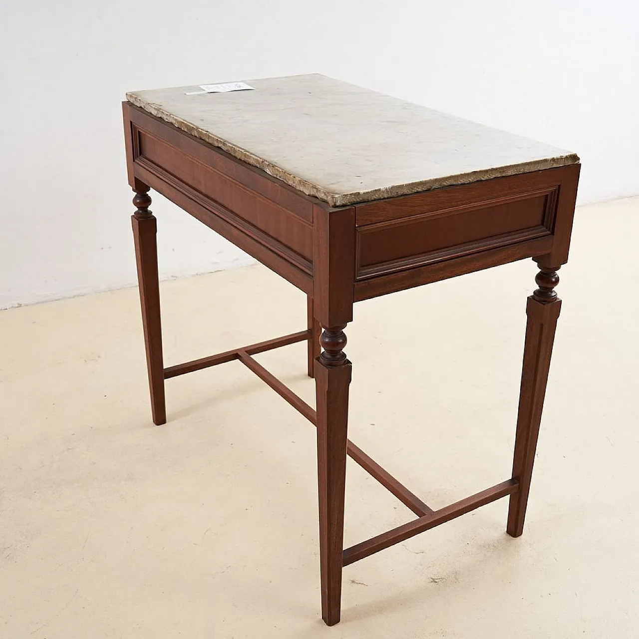 2 drawerDesk with Marble Top, 1930s 4