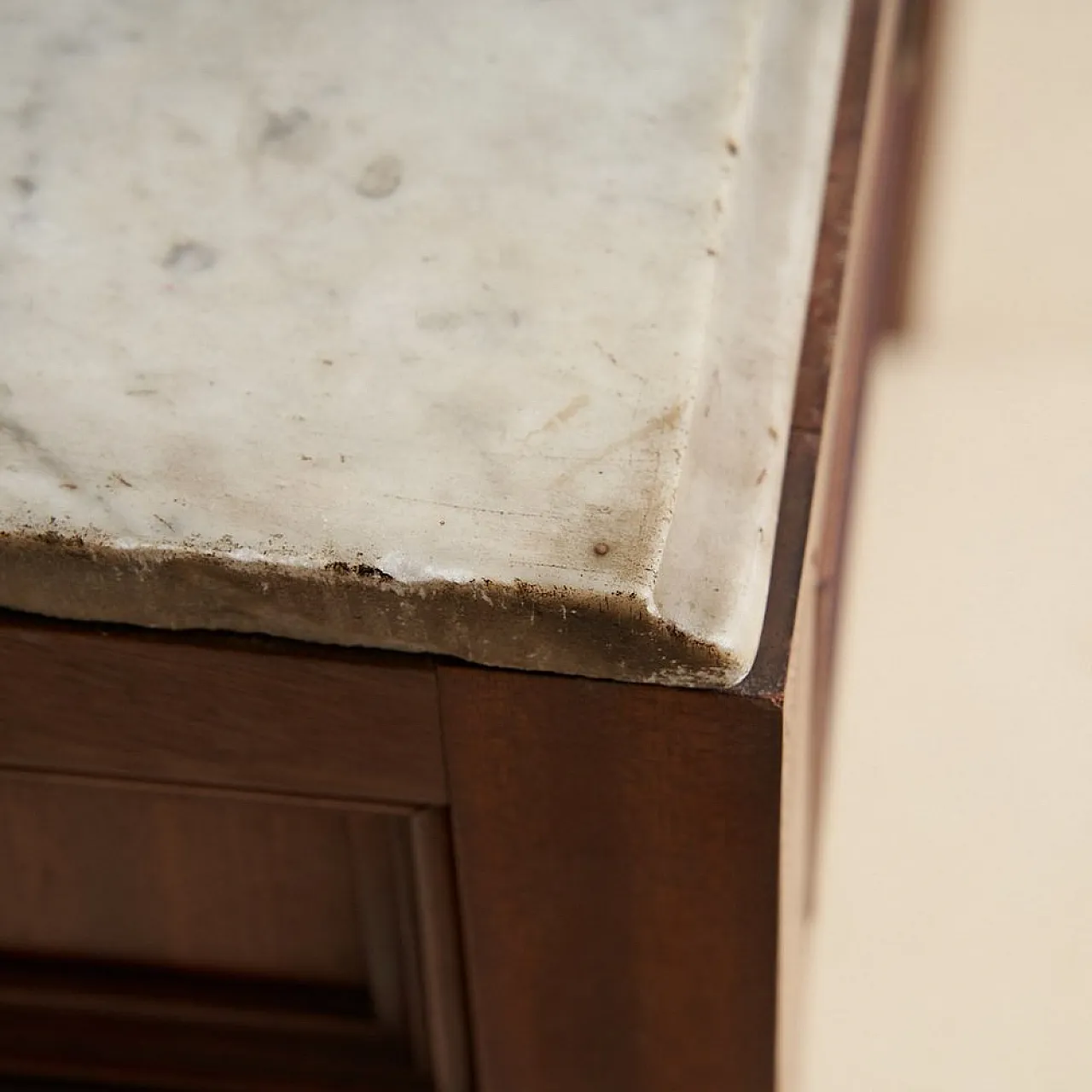 2 drawerDesk with Marble Top, 1930s 8