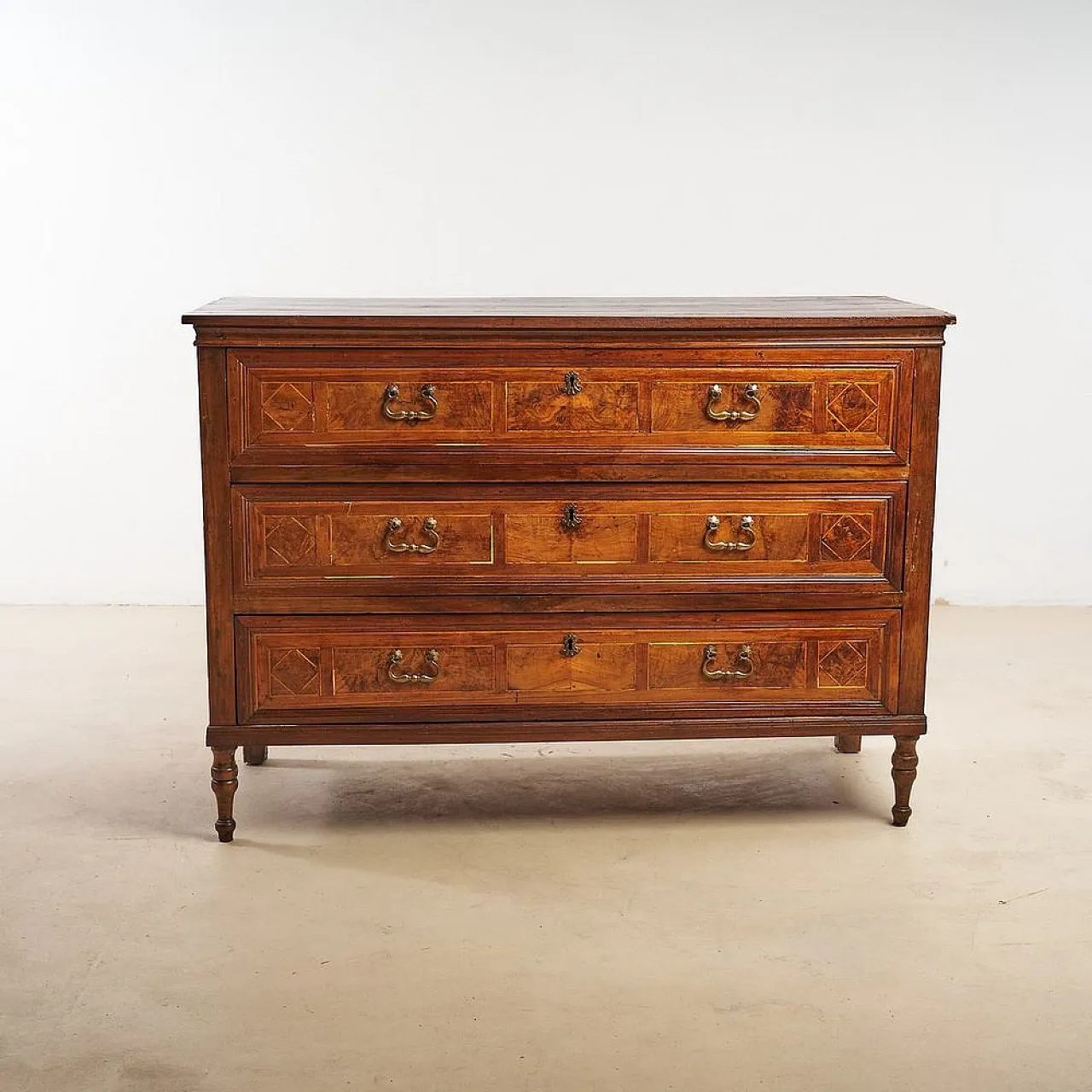 Wooden inlaid Chest of Drawers, 20th century 1