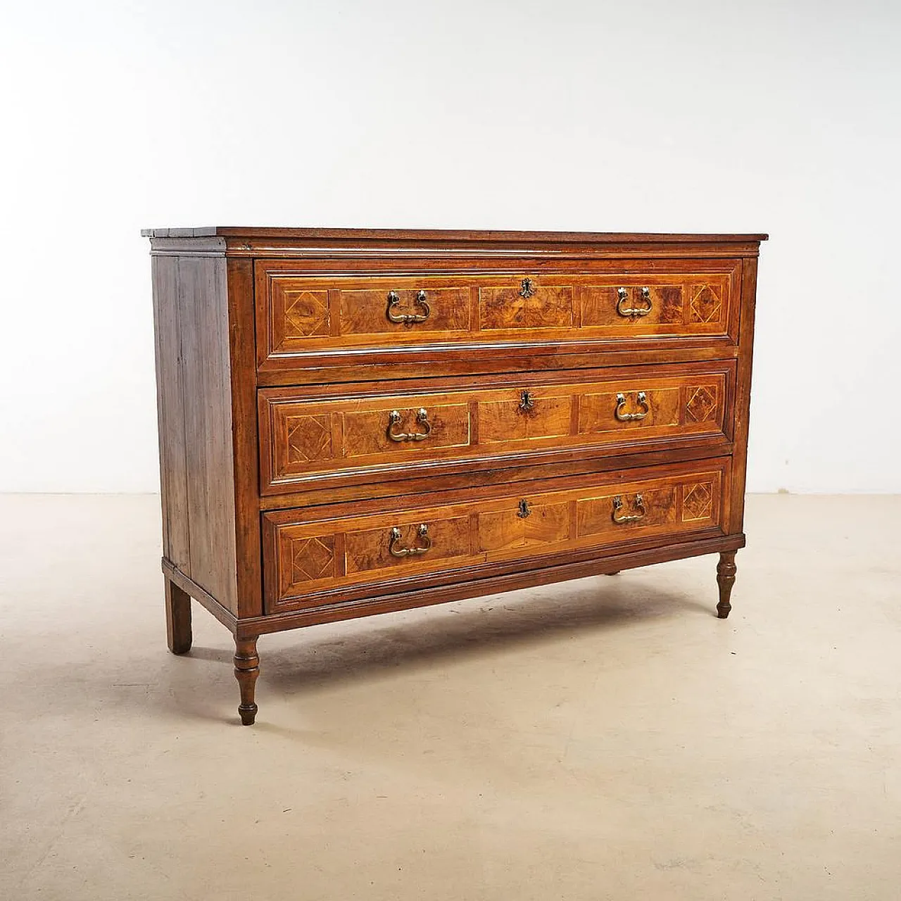 Wooden inlaid Chest of Drawers, 20th century 3