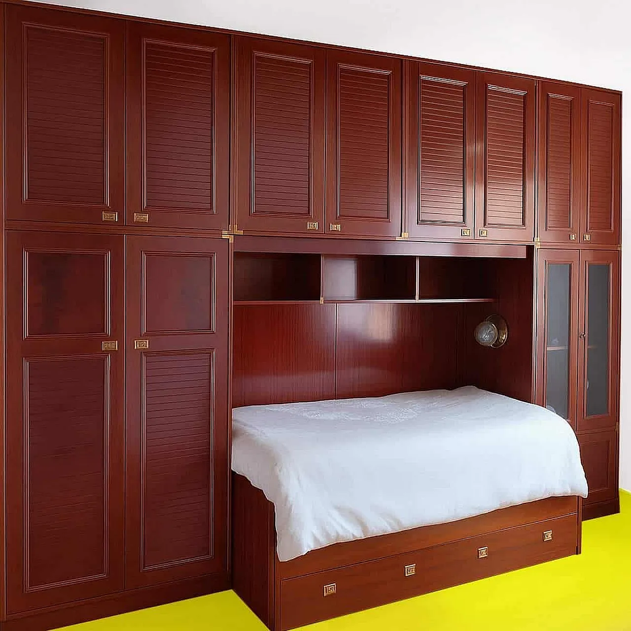 Marine-style bedroom wall unit, 20th century 1