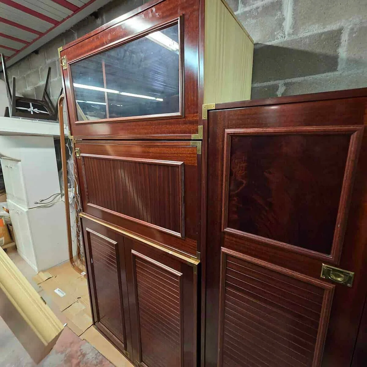 Marine-style bedroom wall unit, 20th century 11