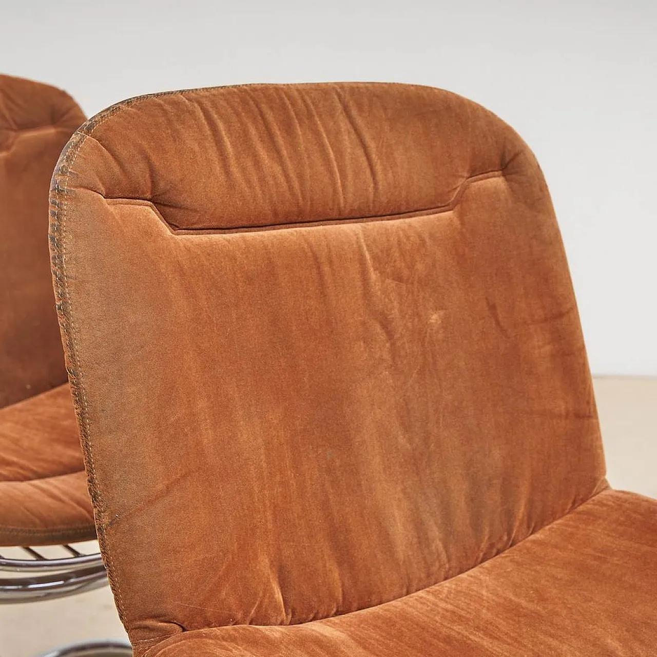 4 Chromed Chairs by Gastone Rinaldi for Rima, 1970s 3