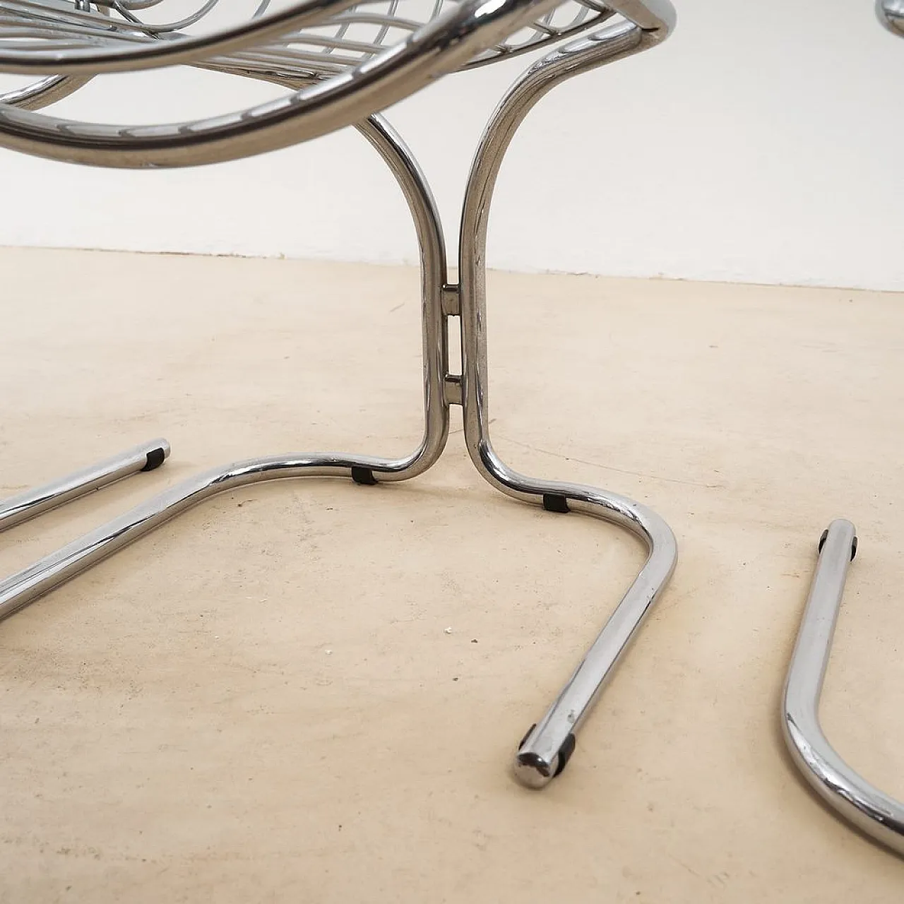 4 Chromed Chairs by Gastone Rinaldi for Rima, 1970s 9
