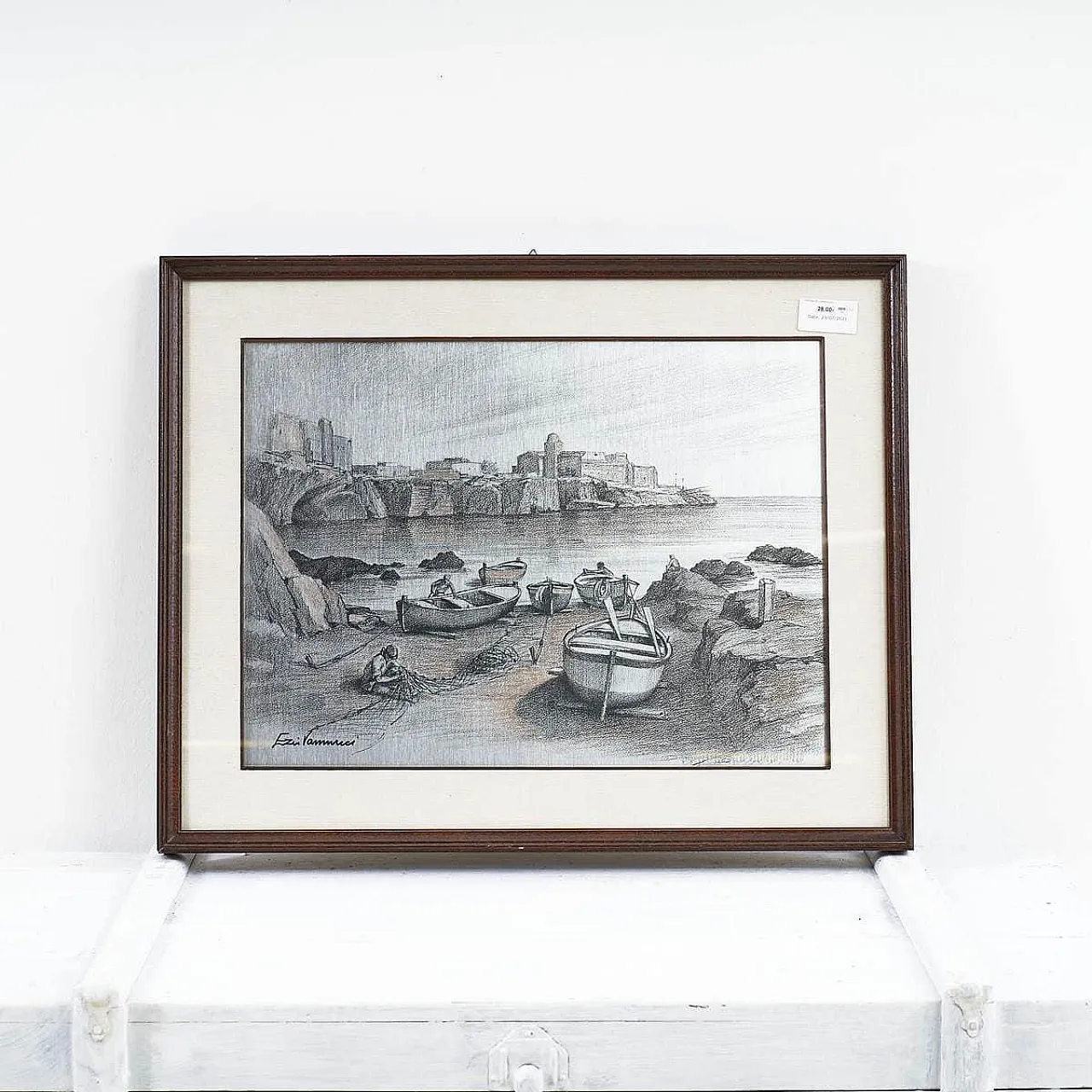 Ezio Vannucci, Paesaggio, litografia, '900 1