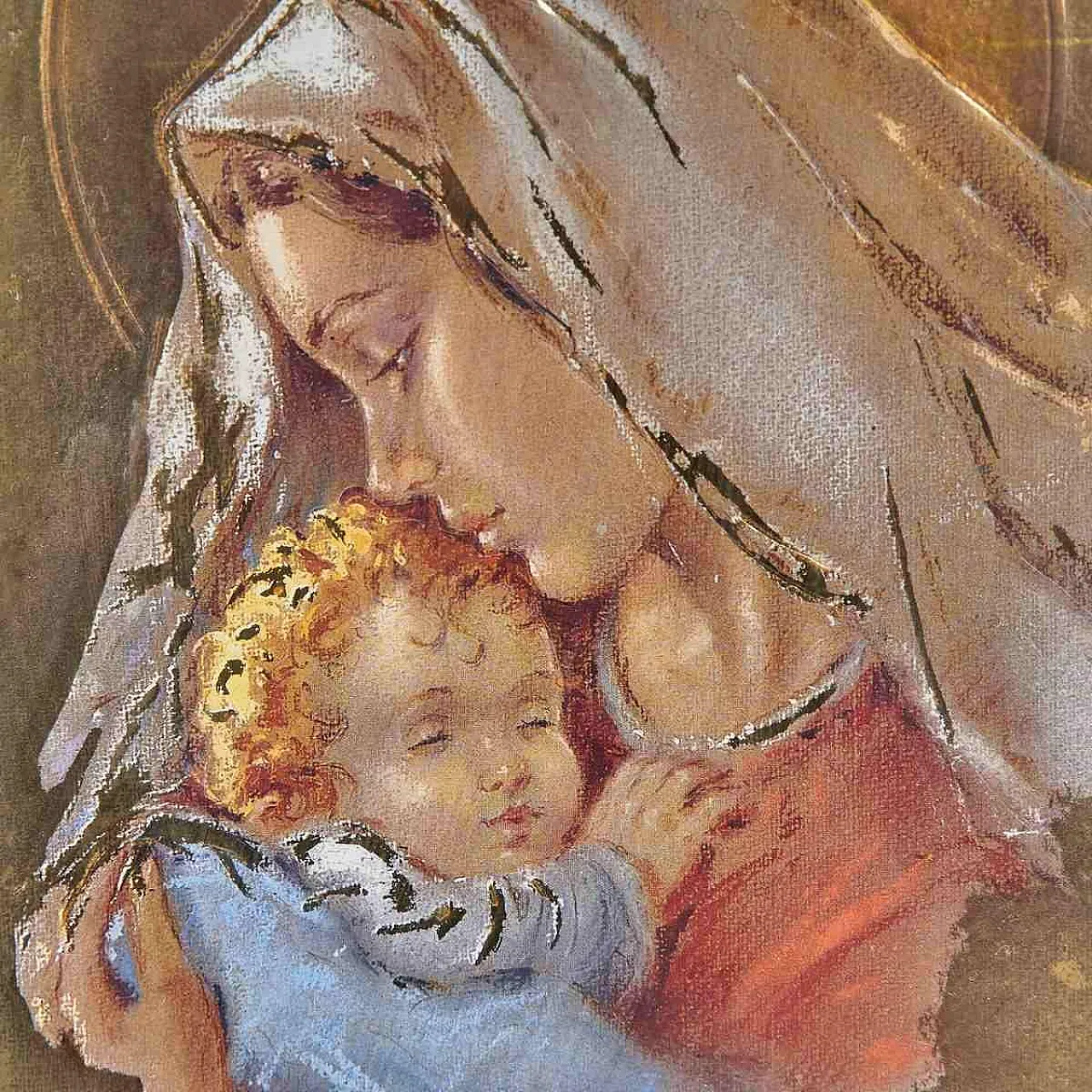 Carlo Parisi, Madonna con Bambino, dipinto, anni 2000 3