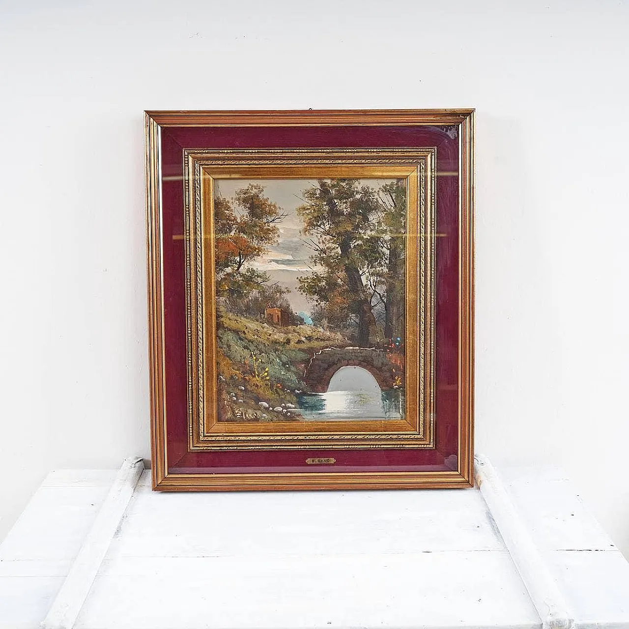 E. Cano, Paesaggio, olio su tela, 2000s 1