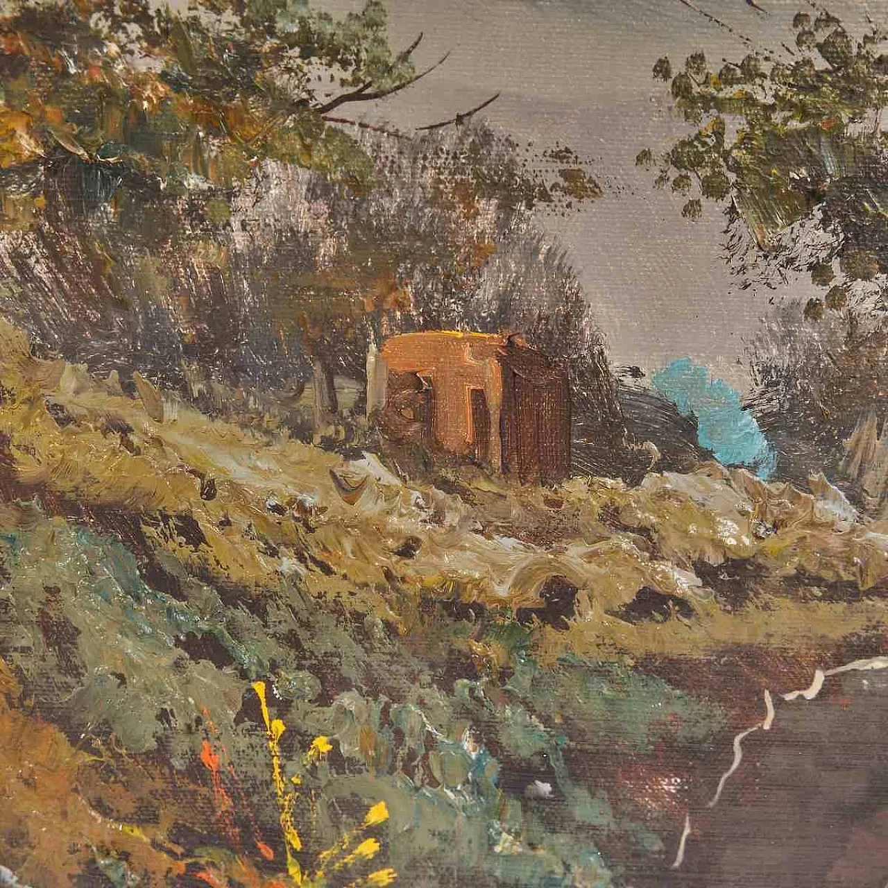 E. Cano, Paesaggio, olio su tela, 2000s 4