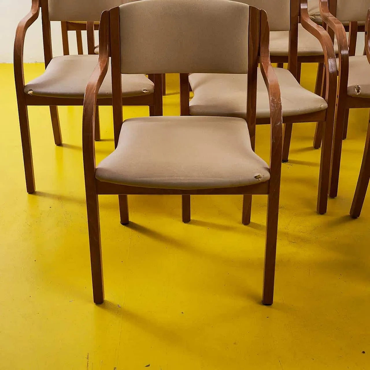12 Chairs with wooden frames, 20th century 2