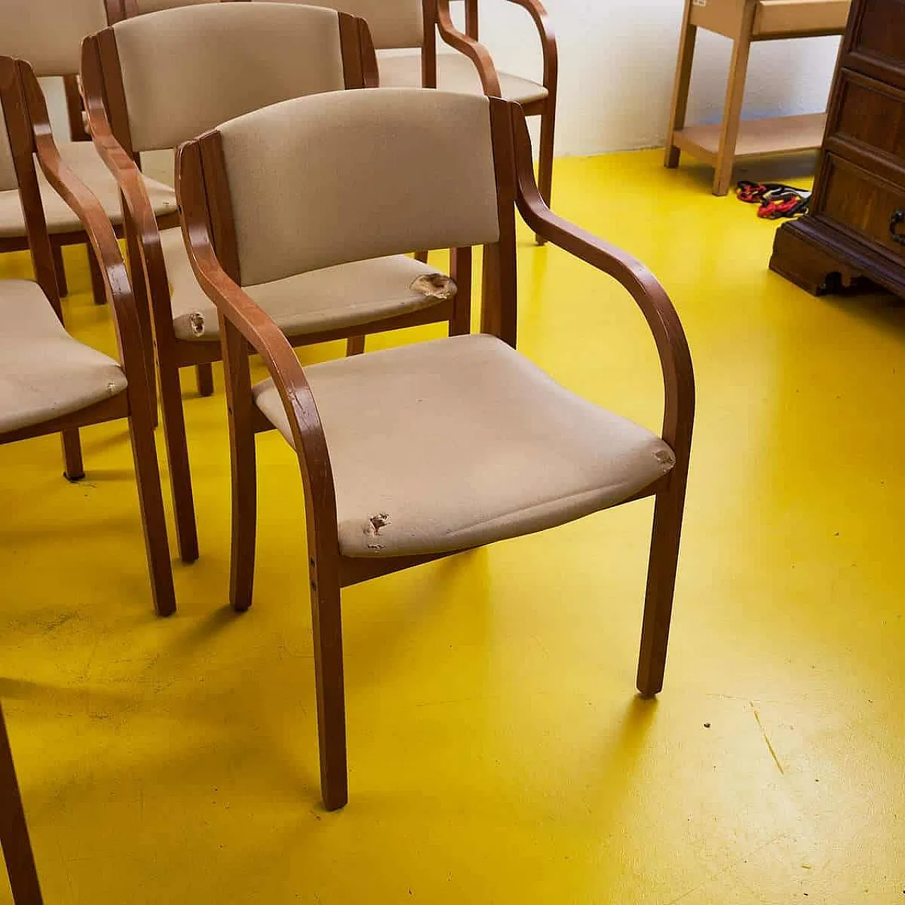 12 Chairs with wooden frames, 20th century 3