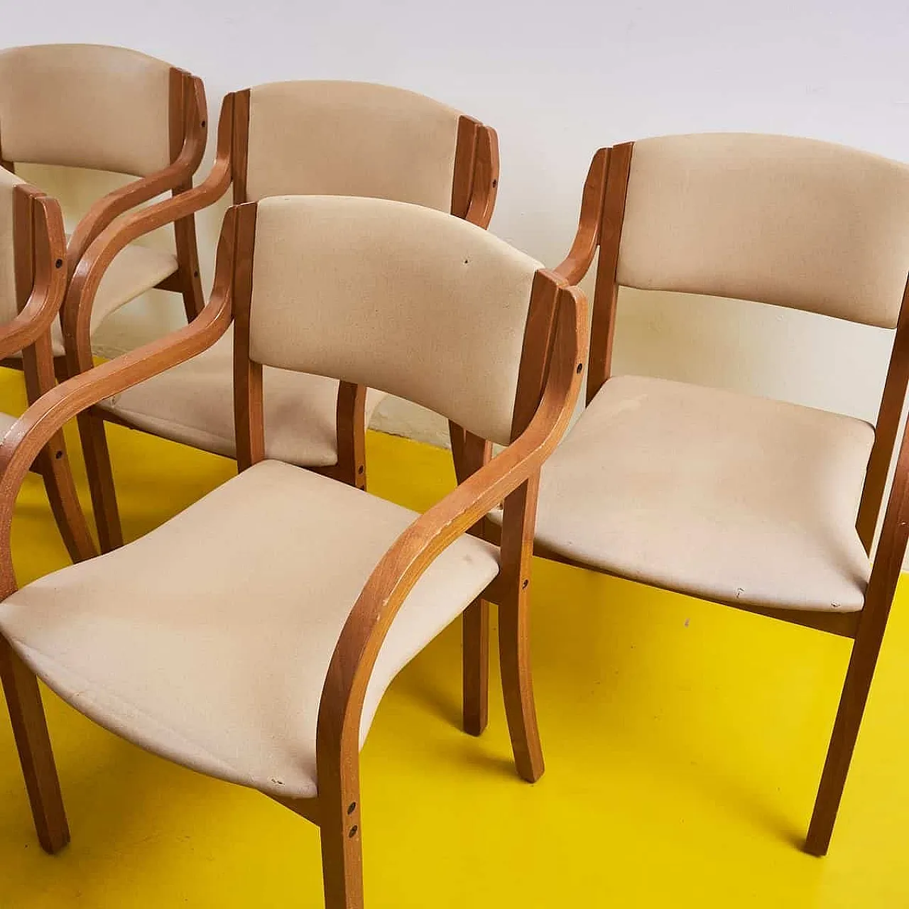 12 Chairs with wooden frames, 20th century 5