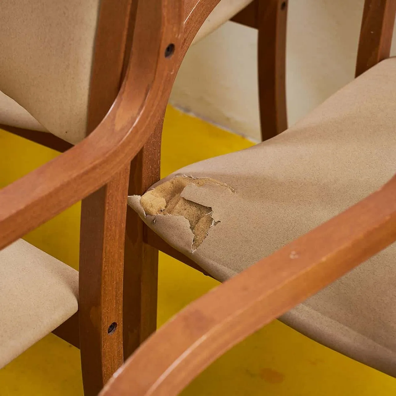 12 Chairs with wooden frames, 20th century 6