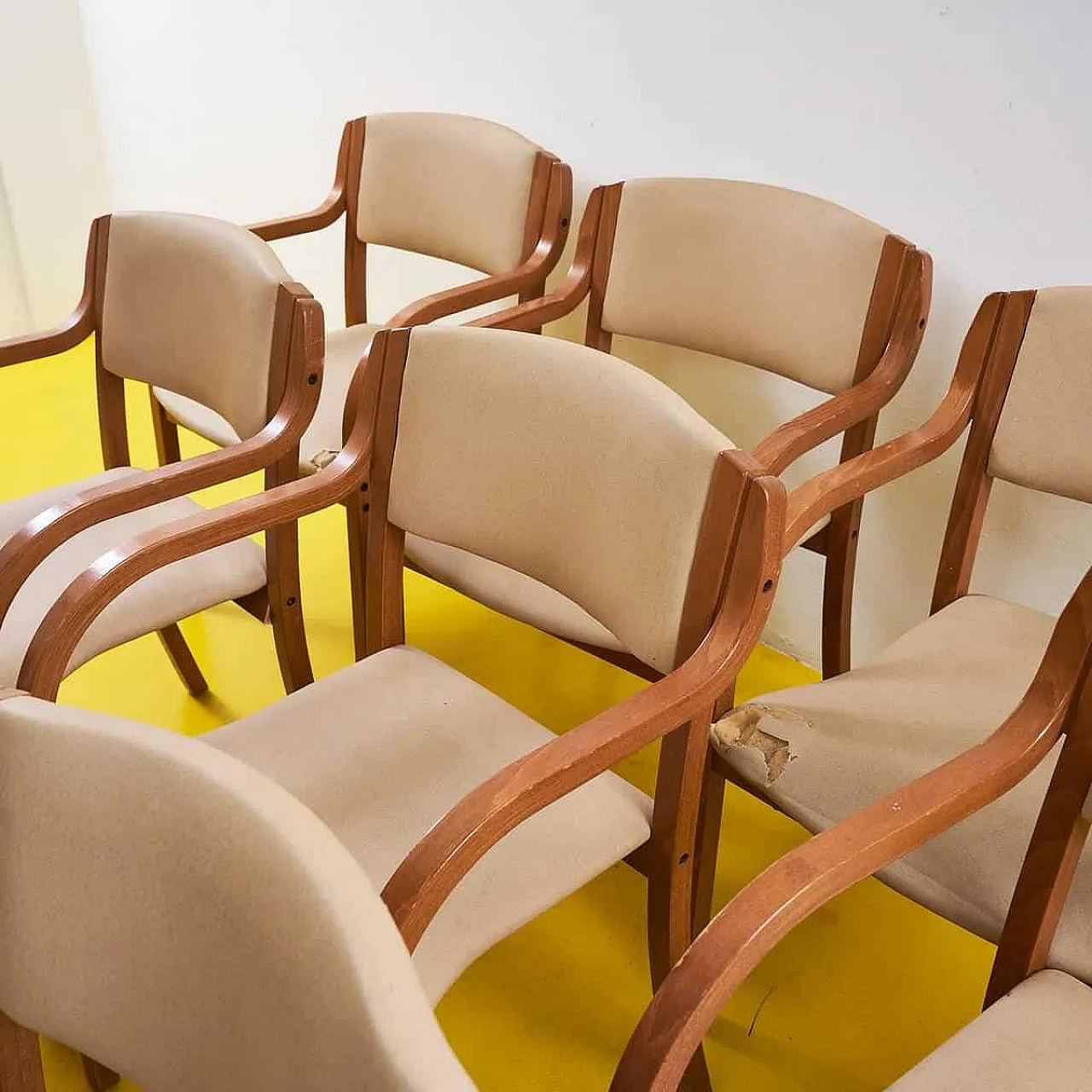 12 Chairs with wooden frames, 20th century 7