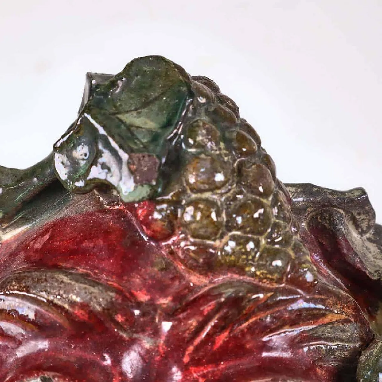 Bacchus Mask in Ceramic attr. to Seminara Paolo Condurso, 20th century 3