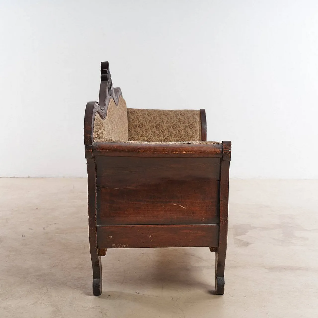 Luigi Filippo sofa in walnut, mid-19th century 2