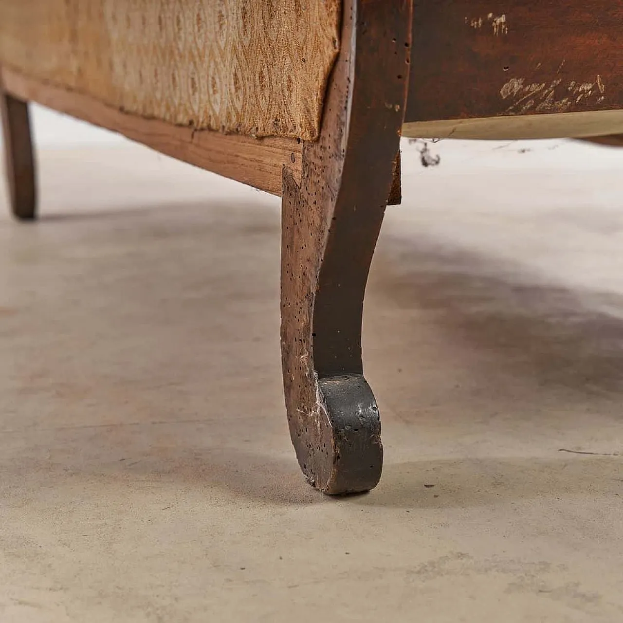 Luigi Filippo sofa in walnut, mid-19th century 3