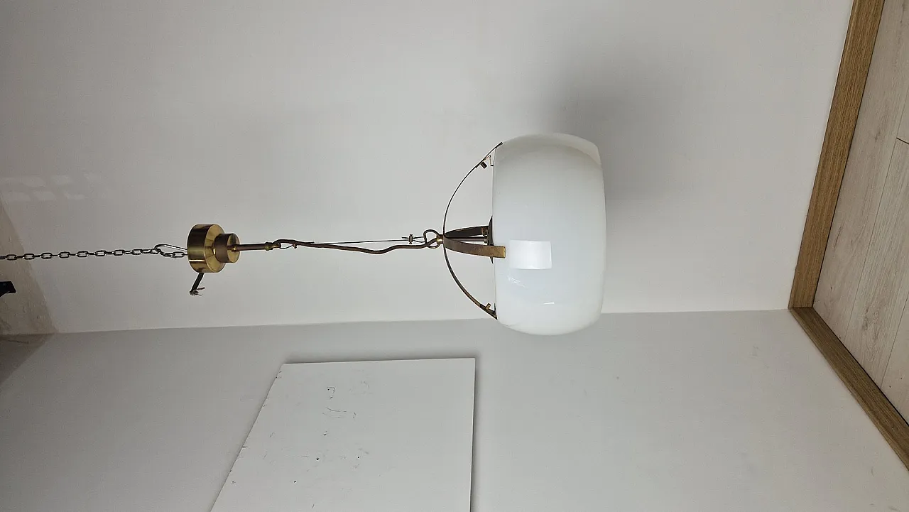 Omega pendant in brass by Vico Magistretti for Artemide, 1960s 1