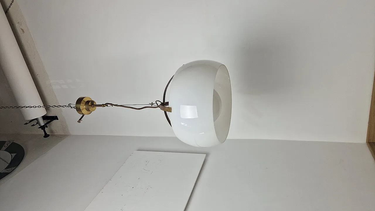 Omega pendant in brass by Vico Magistretti for Artemide, 1960s 2