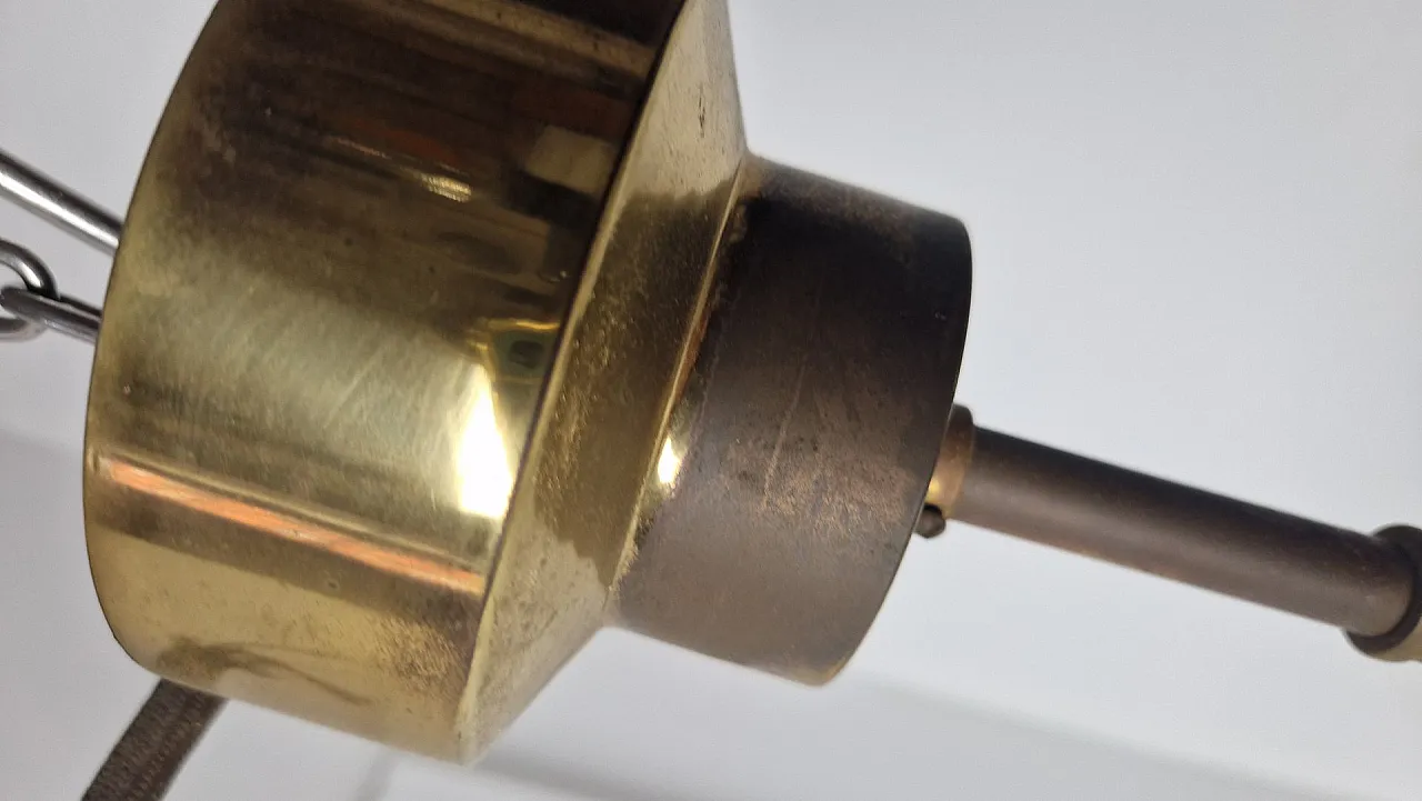 Omega pendant in brass by Vico Magistretti for Artemide, 1960s 8