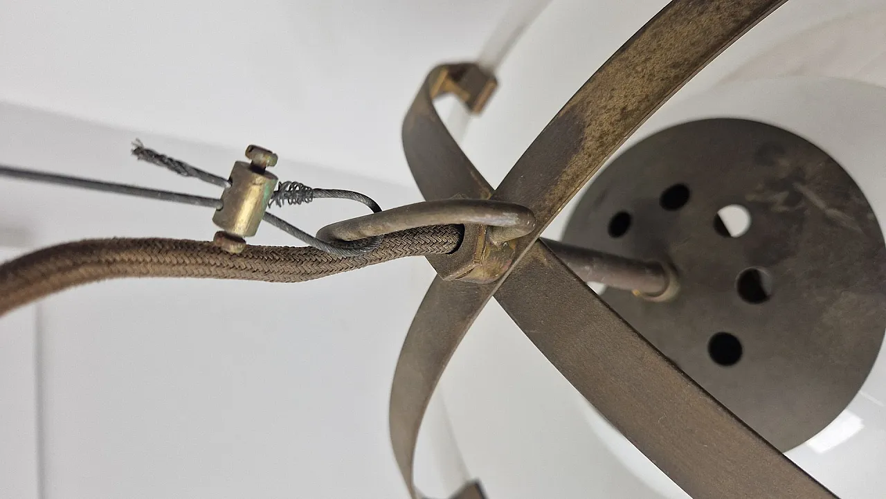 Omega pendant in brass by Vico Magistretti for Artemide, 1960s 9