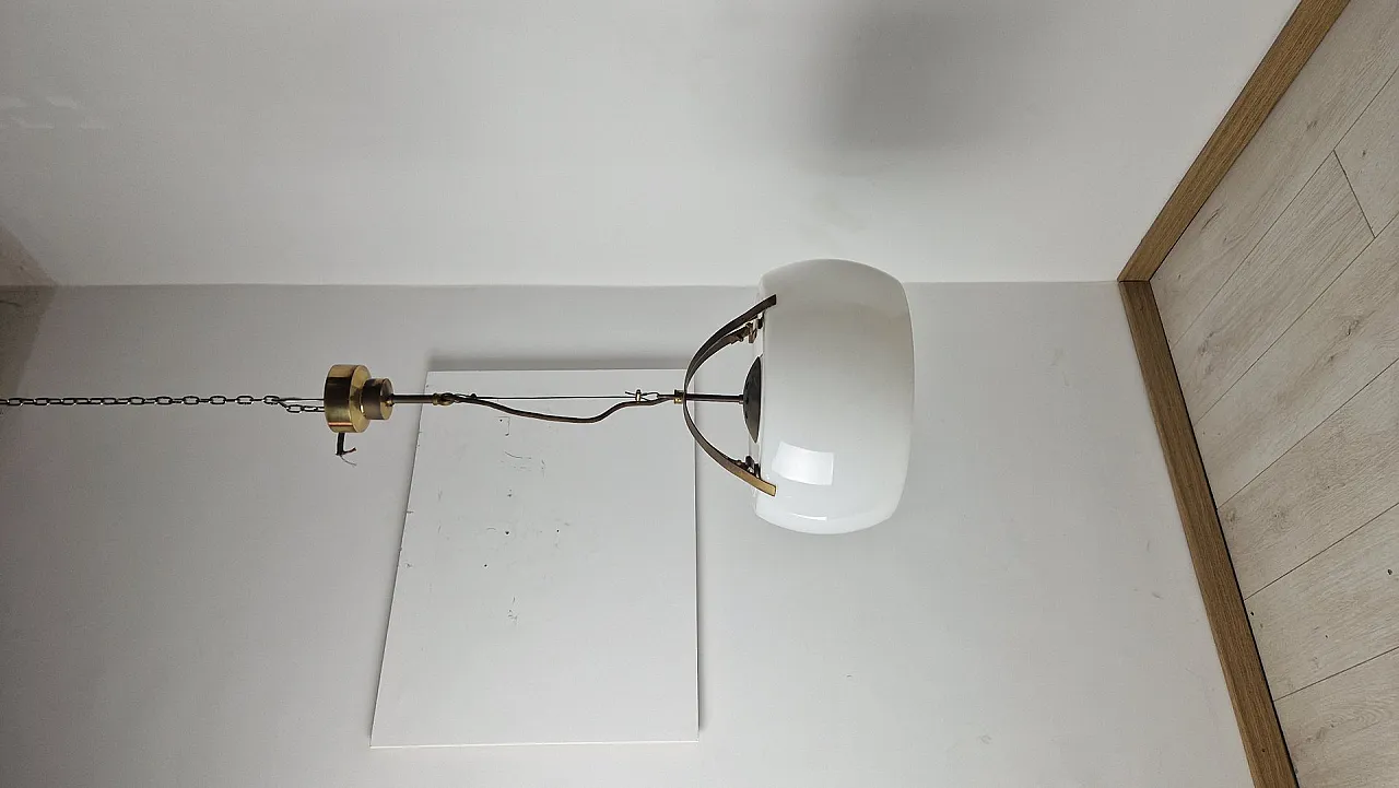 Omega pendant in brass by Vico Magistretti for Artemide, 1960s 10