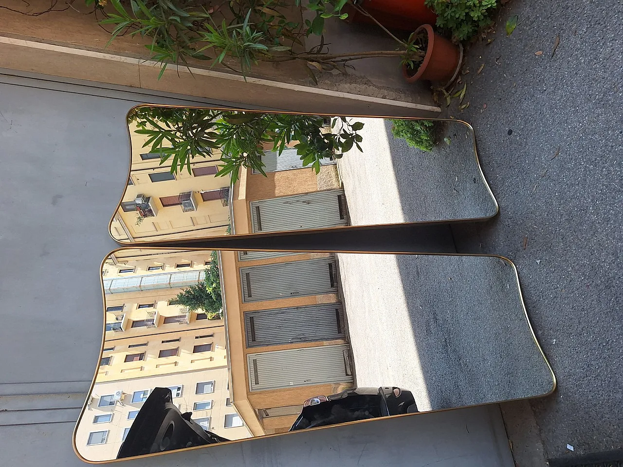 Specchio da parete nello stile di Gio Ponti, anni '90 15