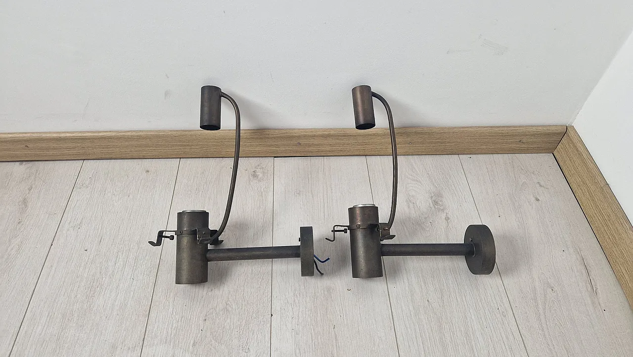 Pair of wall lamps by Venini Murano, 1960s 8