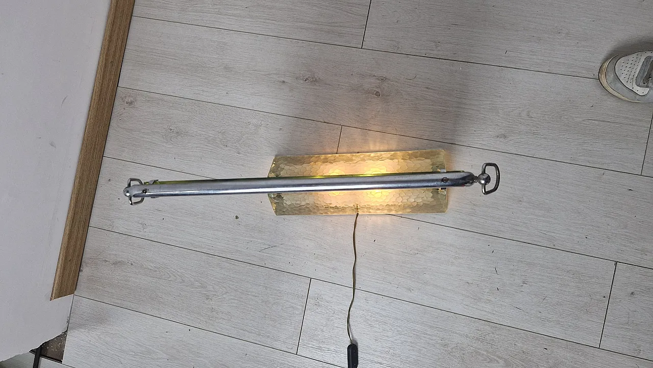 Table lamp in glass from Saint Gobain, 1940s 5