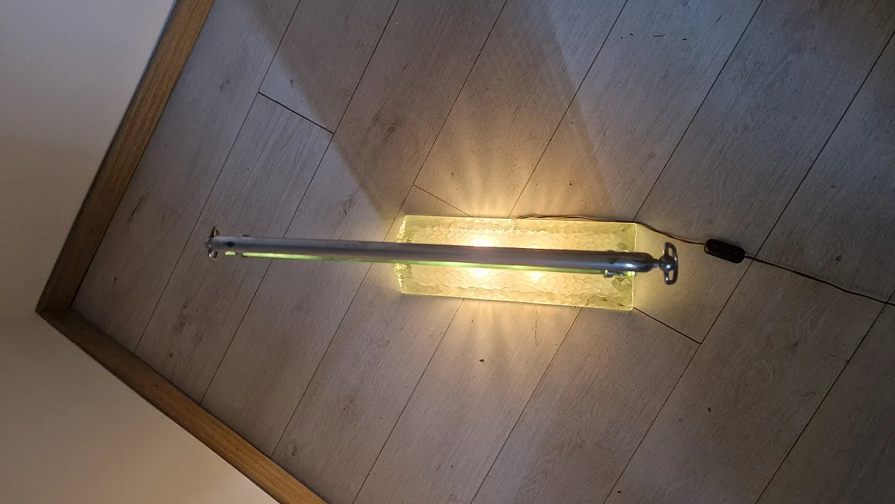 Table lamp in glass from Saint Gobain, 1940s 6