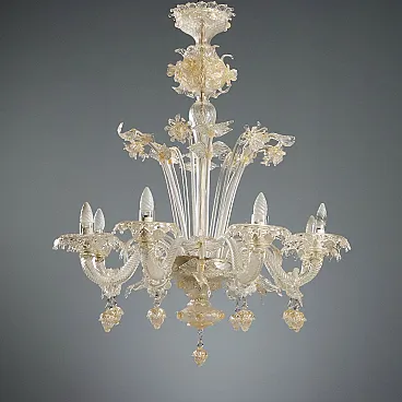 Venetian blown glass chandelier, 19th century
