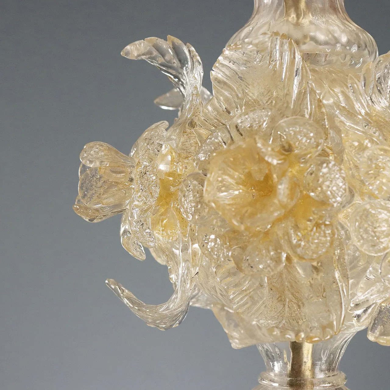 Venetian blown glass chandelier, 19th century 10