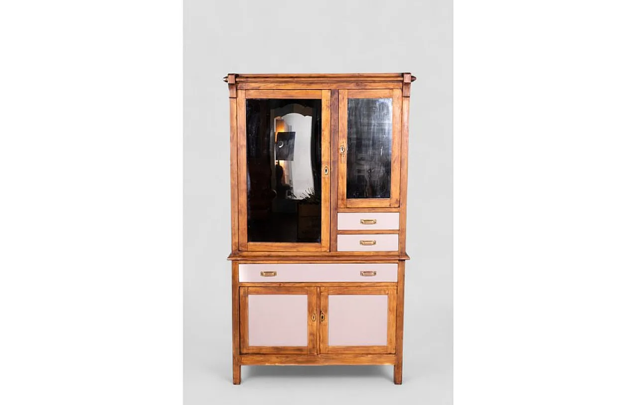 Sideboard in wood with marron glacé finish, 1970s 2