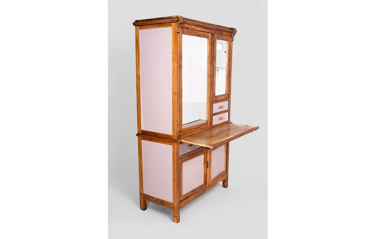 Sideboard in wood with marron glacé finish, 1970s 4