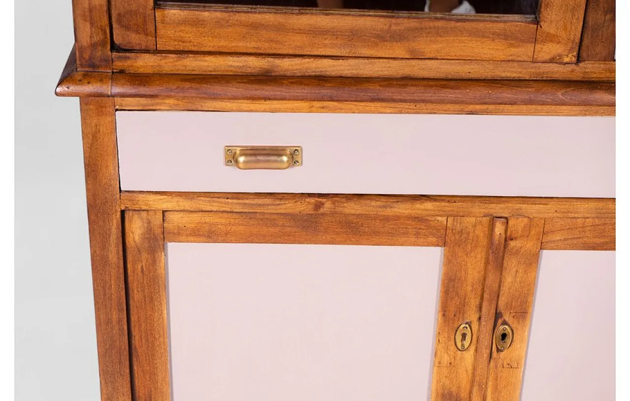 Sideboard in wood with marron glacé finish, 1970s 8