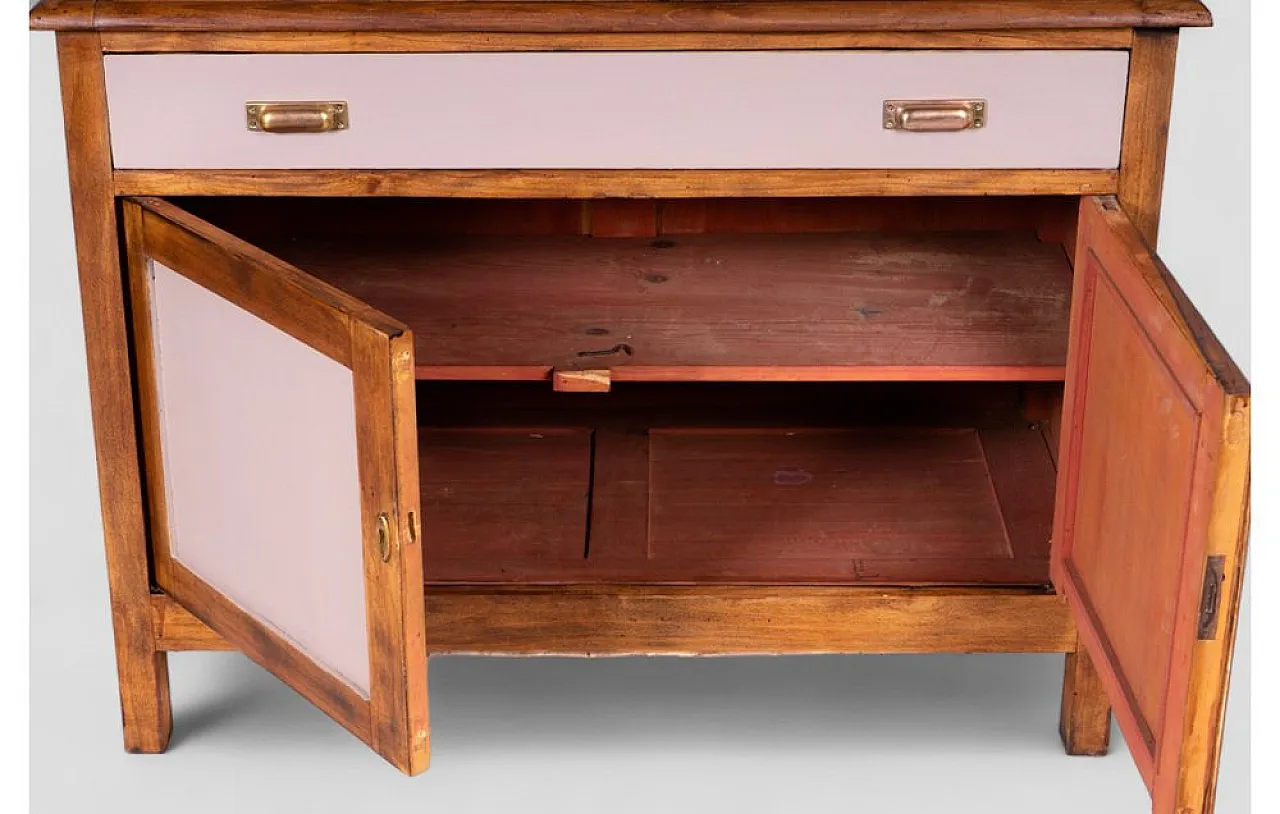 Sideboard in wood with marron glacé finish, 1970s 9