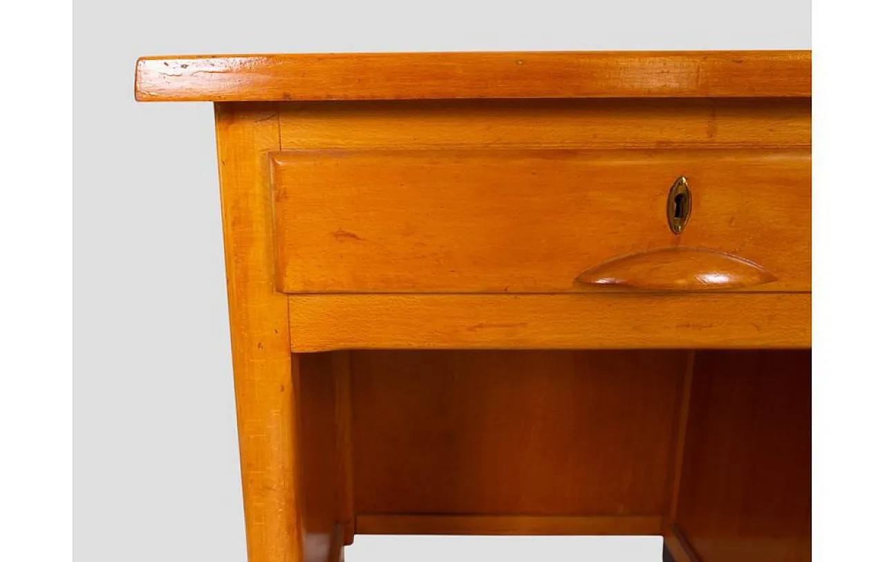 Ministerial desk in beech, 1950s 8