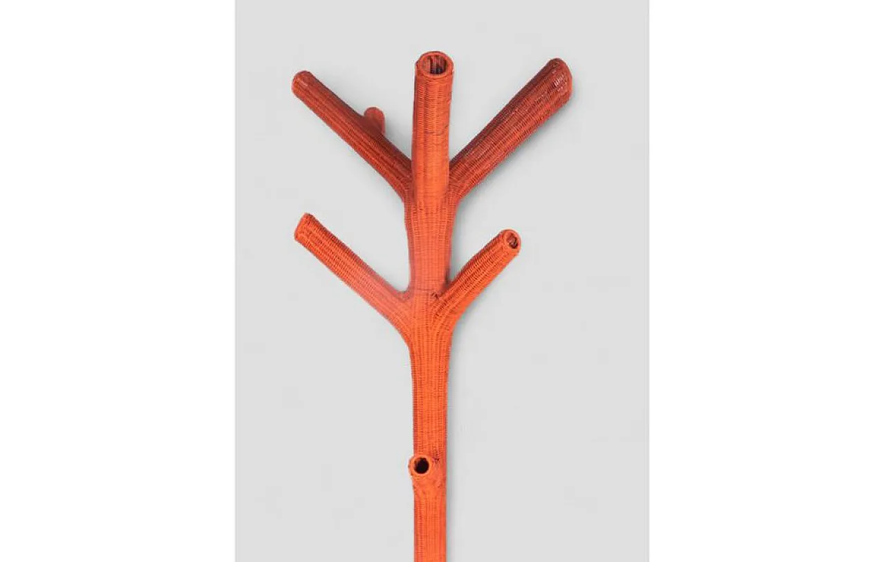 Corallo coat rack in wicker from Gervasoni, 1970s 4