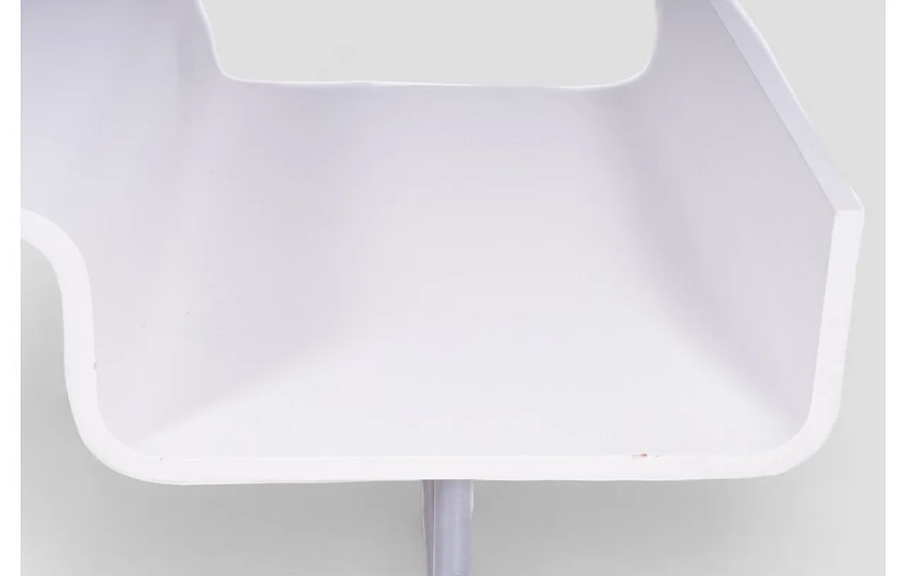 Modern Think design white coffee table, 1980s 5