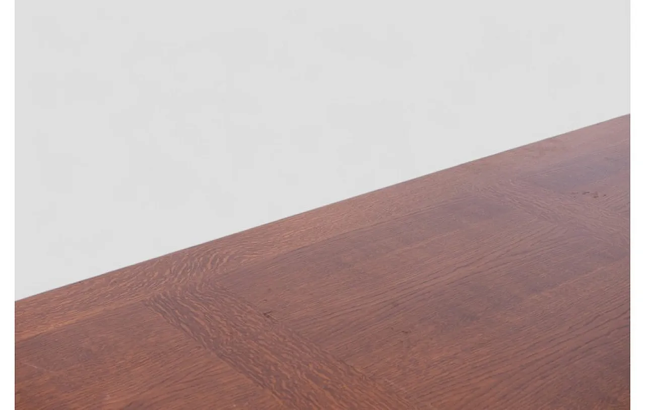 Large wood table, 1970s 7