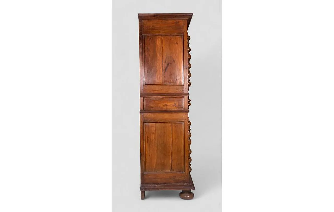 Wood 2-piece sideboard with turned columns, 1950s 4