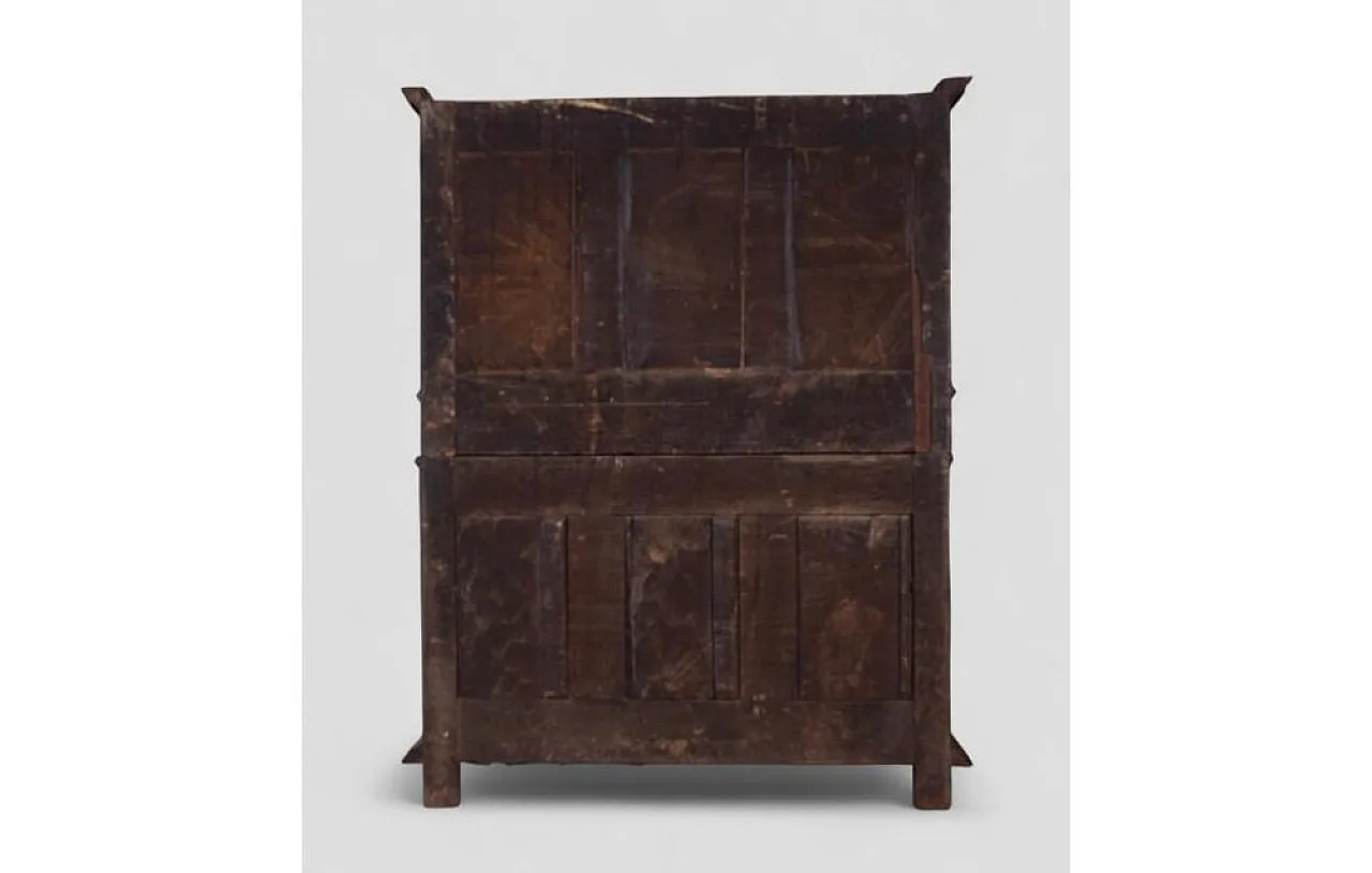 Wood 2-piece sideboard with turned columns, 1950s 5