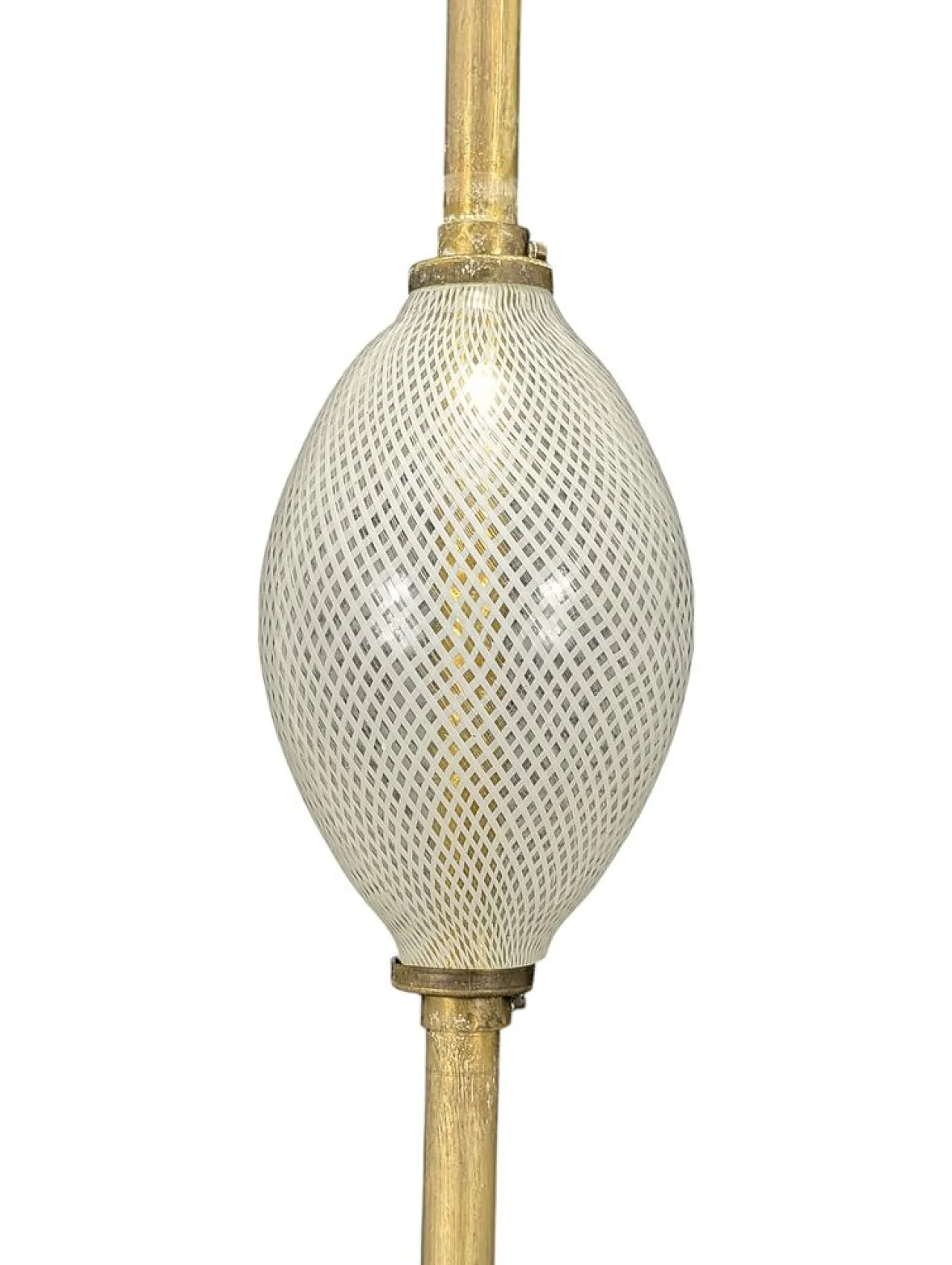 Murano glass ceiling lamp in the style of Barovier and Toso, 1940s 6