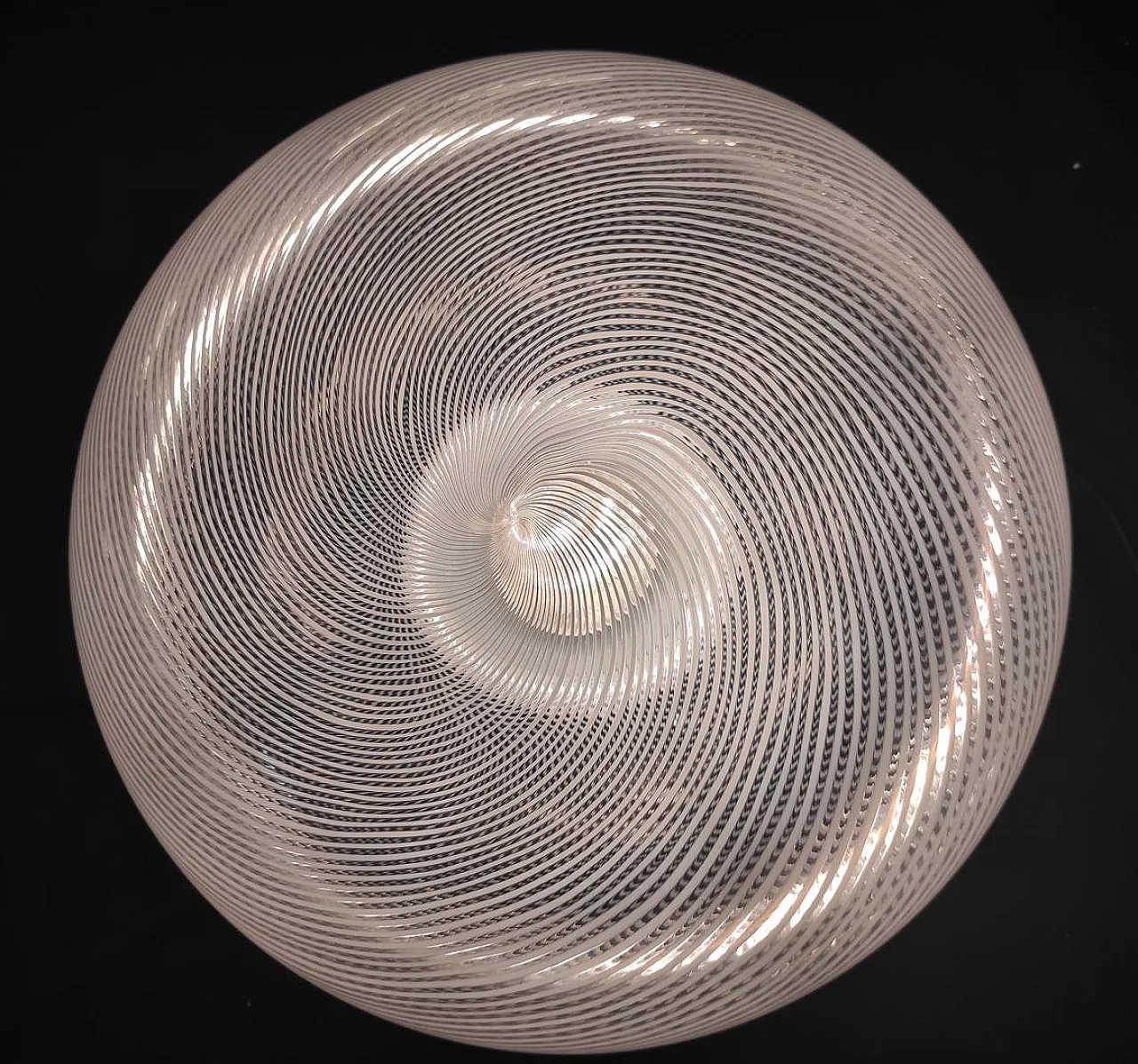 5 Murano glass pendant chandeliers by Venini, 1950s 7