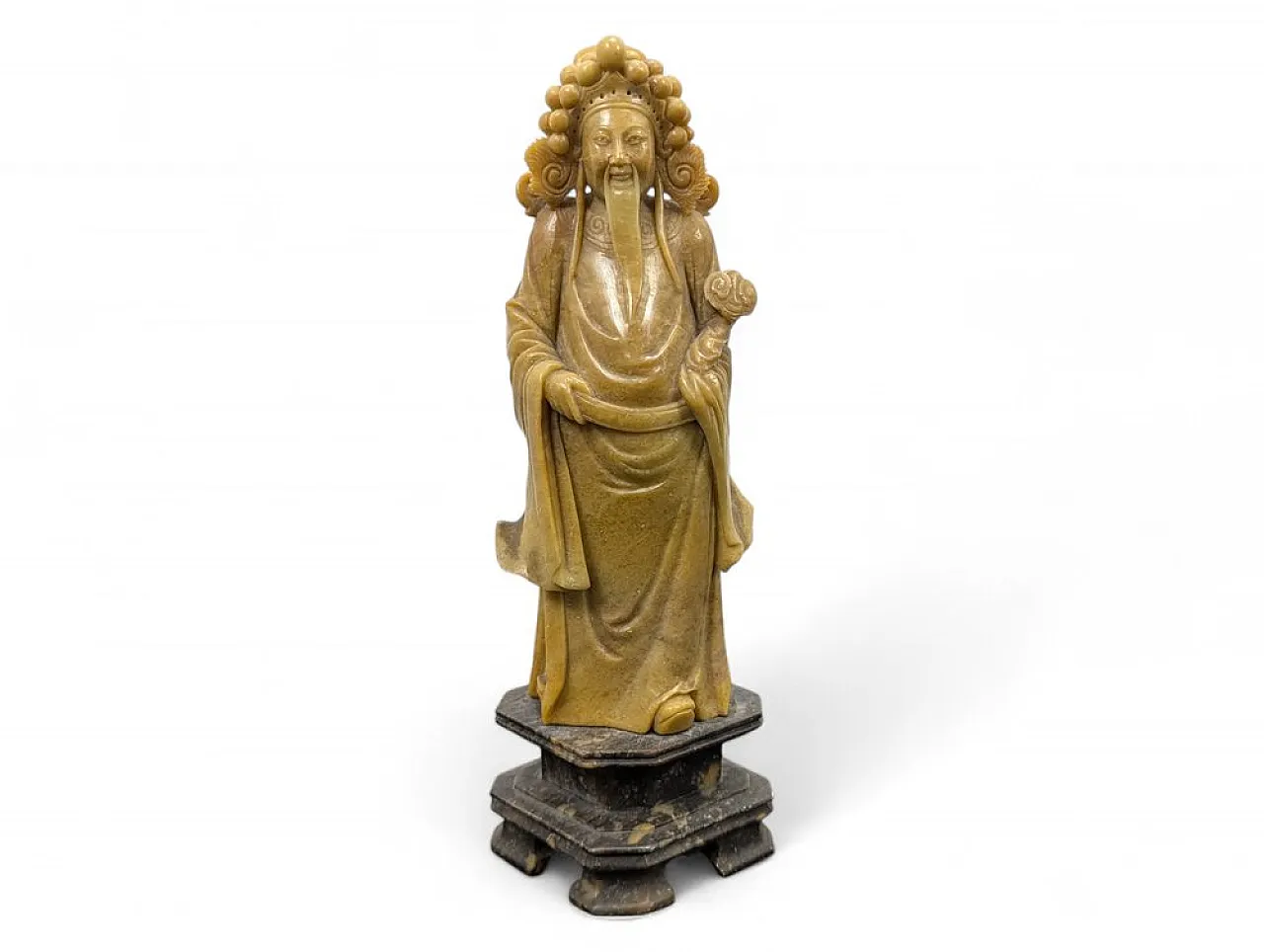 Soapstone statue of a Chinese deity, early 20th century 1