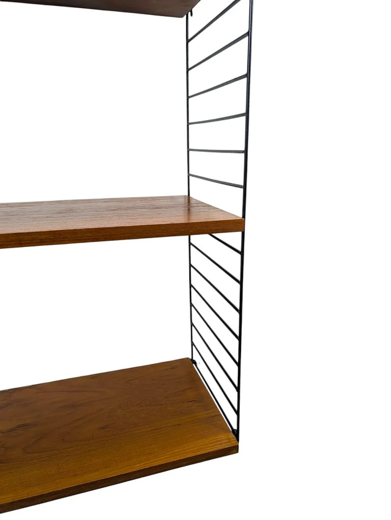 Hanging shelf in wood and iron, 1960s 4