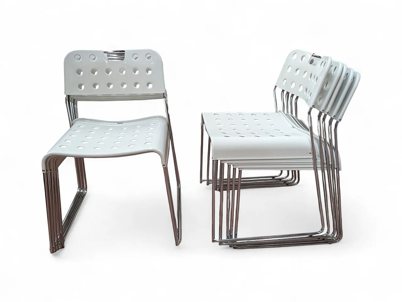 10 Padova chairs by Rodney Kinsman for Bieffeplast, 1980s 4
